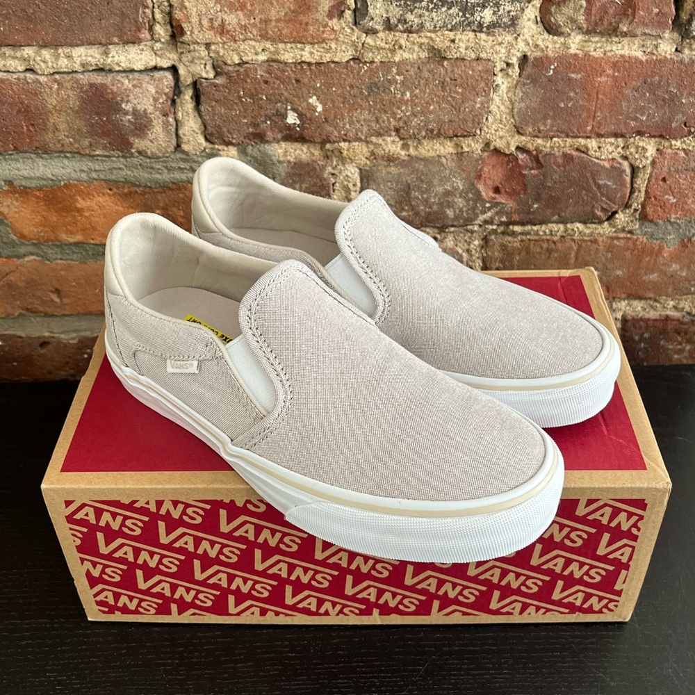 Vans Asher Deluxe Canvas Slip-Ons